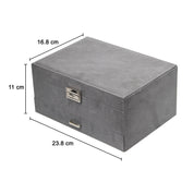 Velvet Grey Jewelry Storage Organizer