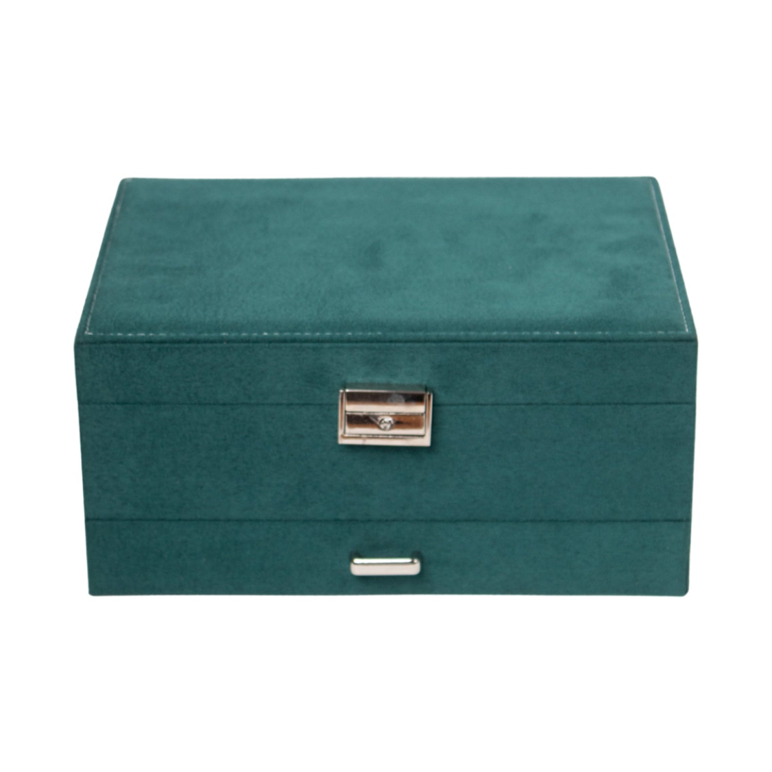Velvet Green Jewelry Storage Organizer