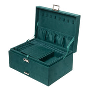 Velvet Green Jewelry Storage Organizer