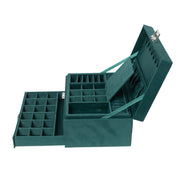Velvet Green Jewelry Storage Organizer