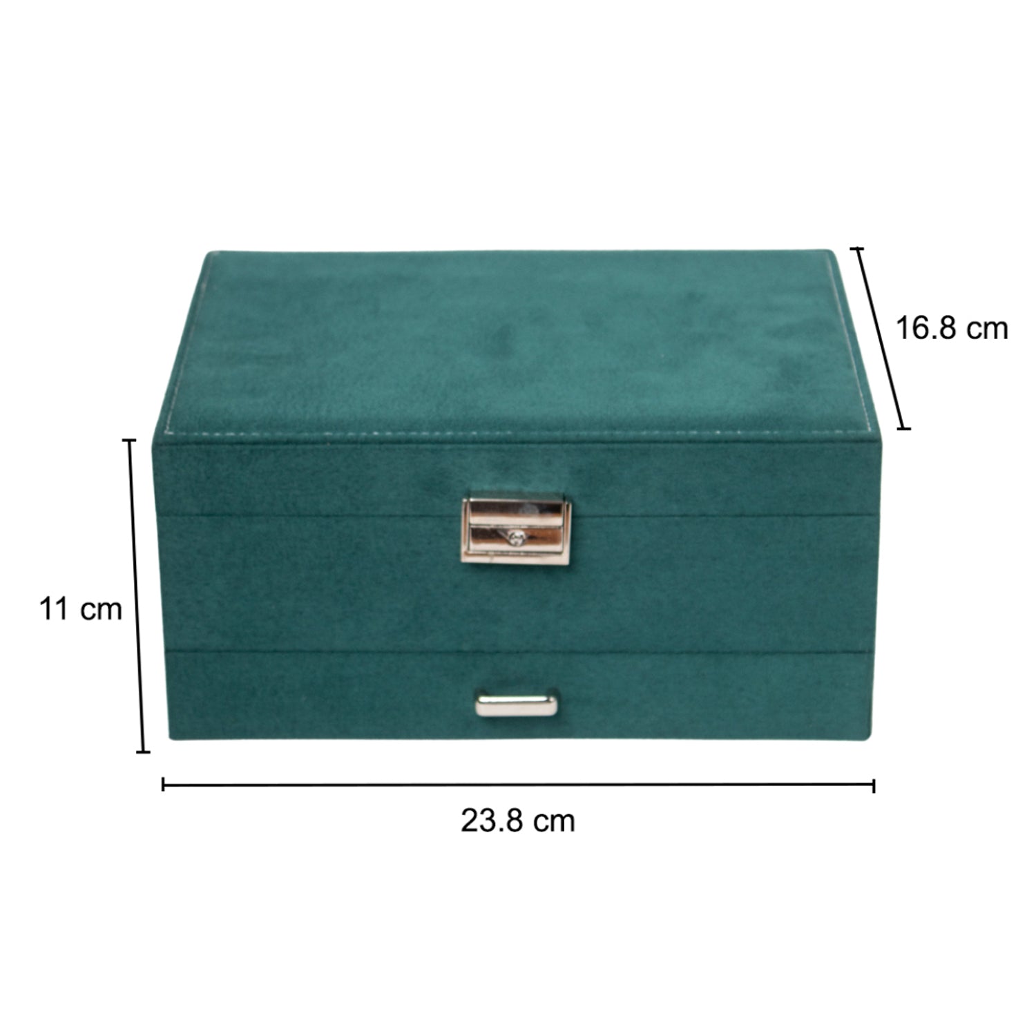 Velvet Green Jewelry Storage Organizer