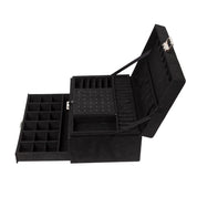 Velvet Black Jewelry Storage Organizer
