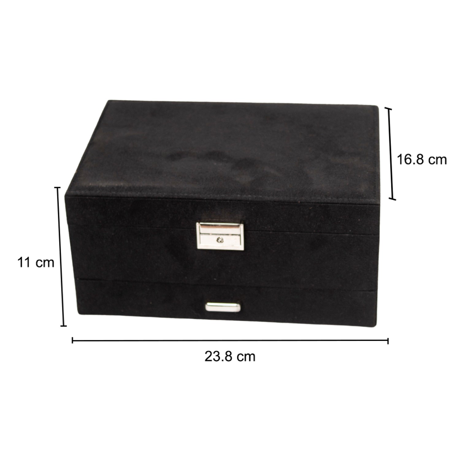 Velvet Black Jewelry Storage Organizer