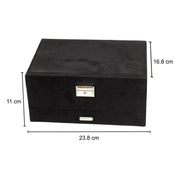 Velvet Black Jewelry Storage Organizer