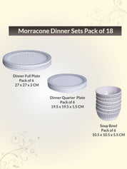 Morracone Dinner Sets - 18 Pcs - MARKET99