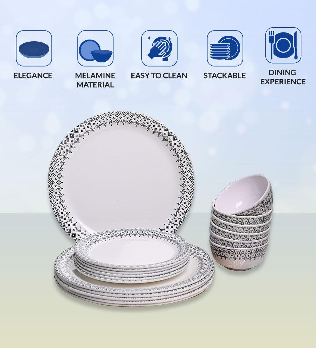 Morracone Dinner Sets - 18 Pcs - MARKET99
