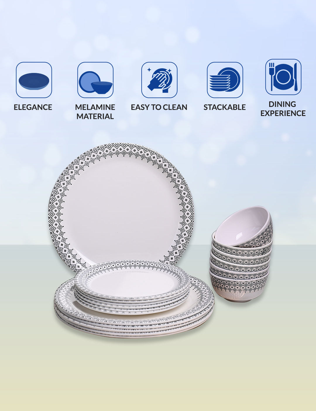 Morracone Dinner Sets - 18 Pcs - MARKET99