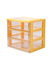 Stylish Yellow 4 Layer Table Drawer - MARKET99