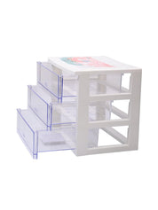 Stylish White 4 Layer Table Drawer - MARKET99