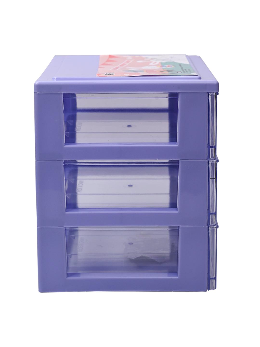 Stylish Purple 4 Layer Table Drawer - MARKET99