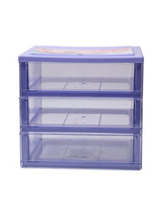 Stylish Purple 4 Layer Table Drawer - MARKET99