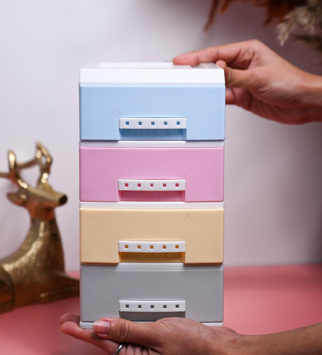 Stylish Multicolor 4 Layer Table Drawer - MARKET99