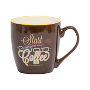 Start Every Day With Good Coffee' Mug