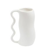 Jug' Cream Ceramic Vase
