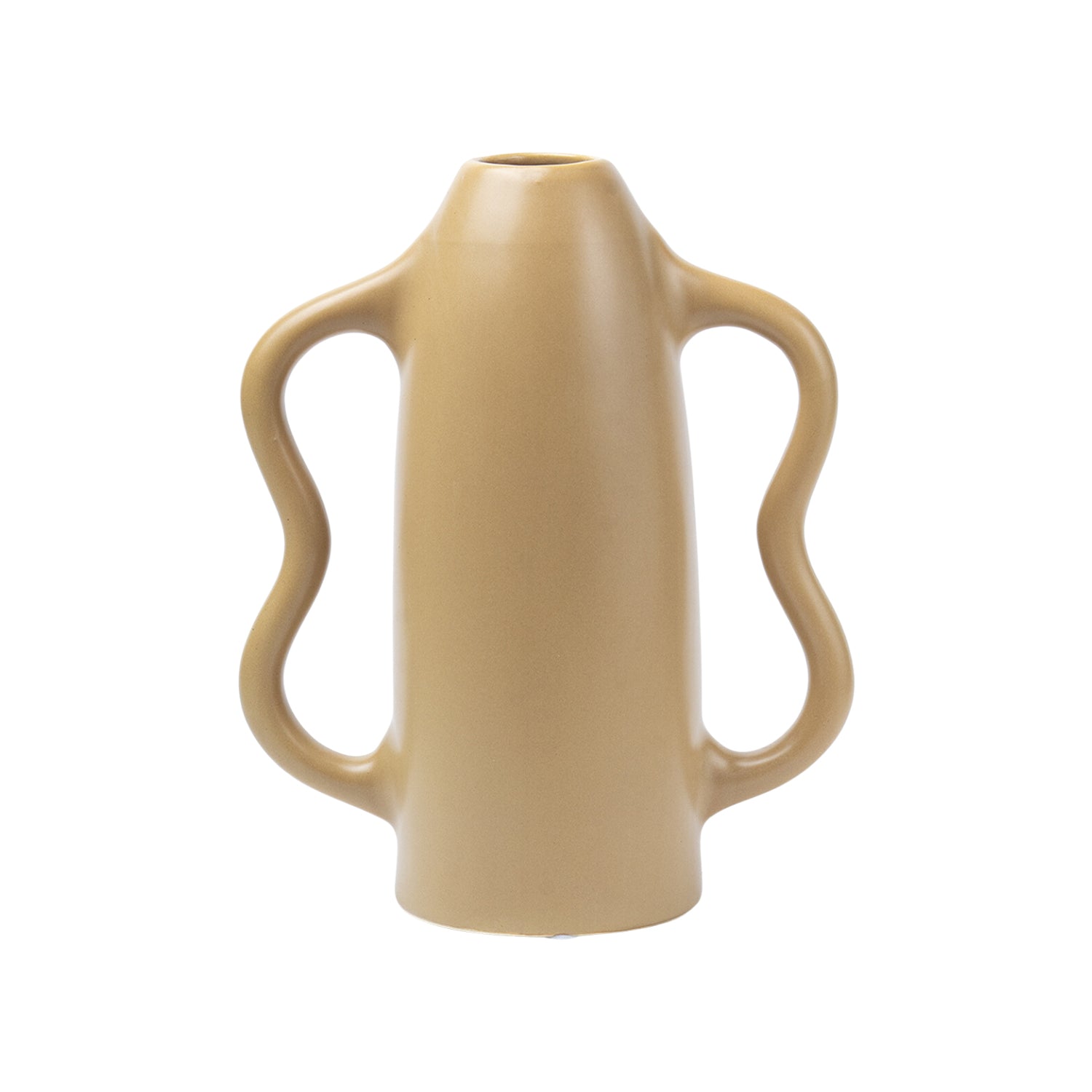 Dual Tone Cream Ceramic Vase