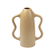 Dual Tone Cream Ceramic Vase