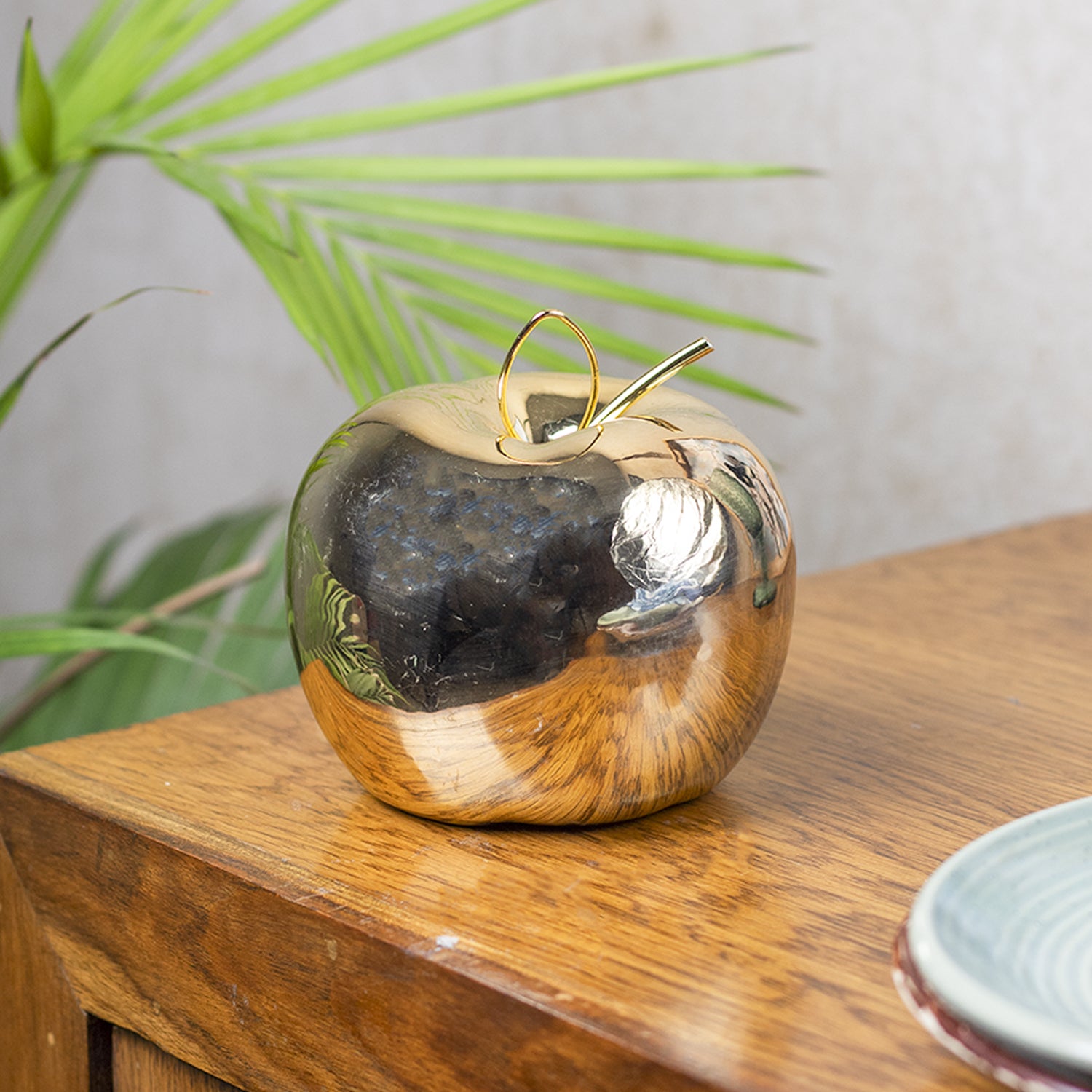Decorative Ceramic Silver Apple