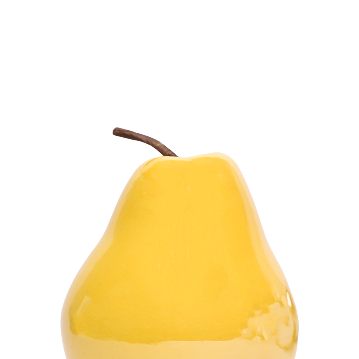 Decorative Ceramic Yellow Pear