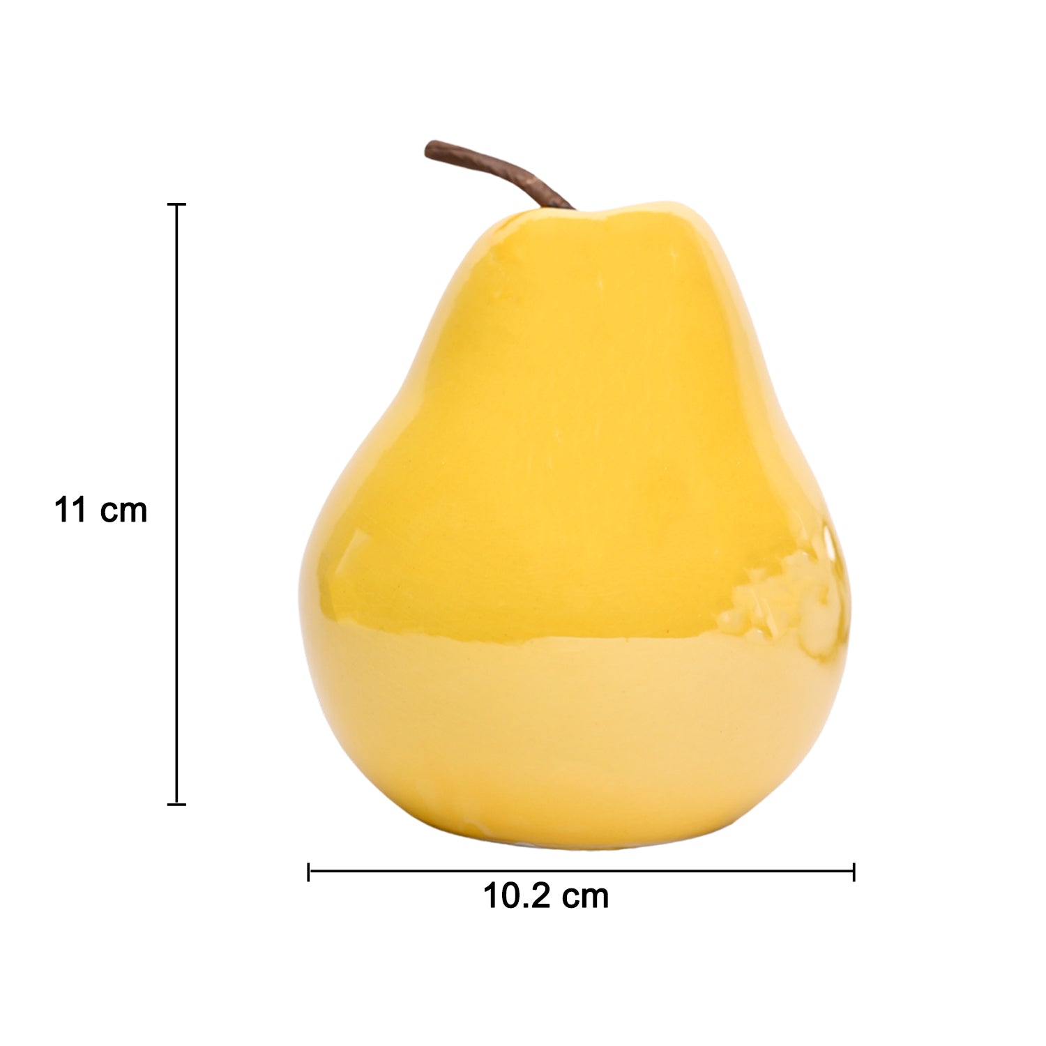 Decorative Ceramic Yellow Pear