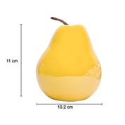 Decorative Ceramic Yellow Pear