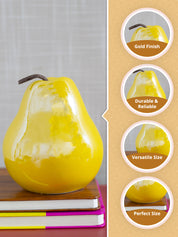 Decorative Ceramic Yellow Pear