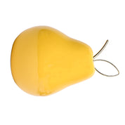 Decorative Ceramic Yellow Pear With Leaf