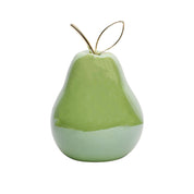 Decorative Ceramic Green Pear  With Leaf