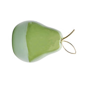 Decorative Ceramic Green Pear  With Leaf