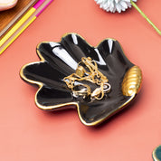 Sea Shell Jewllery Tray Holder - Black