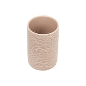 Ceramic Bathroom Set Of 4 - Geometric Finish, Matte