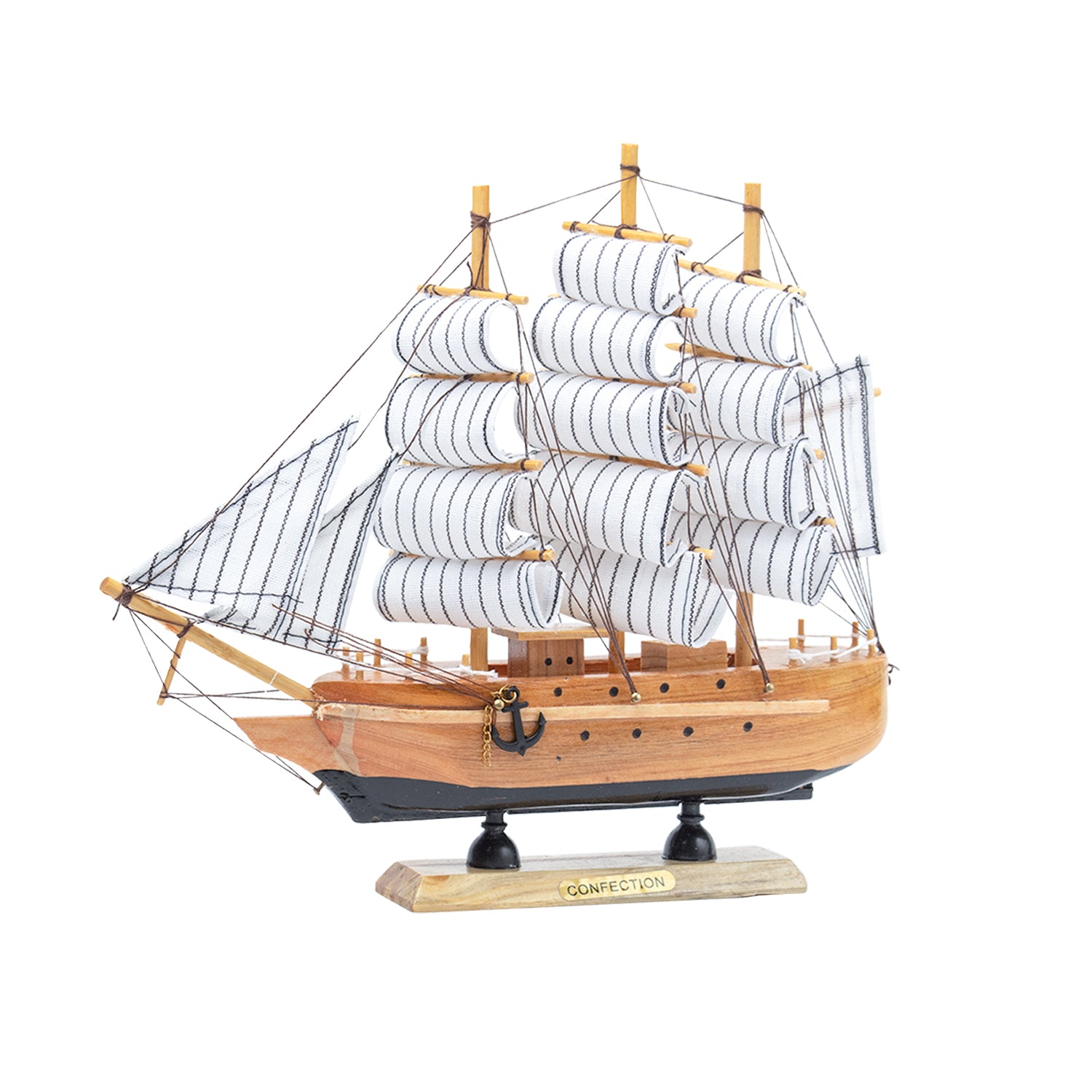 Best Sailing Boat Decorative Showpiece - Brown