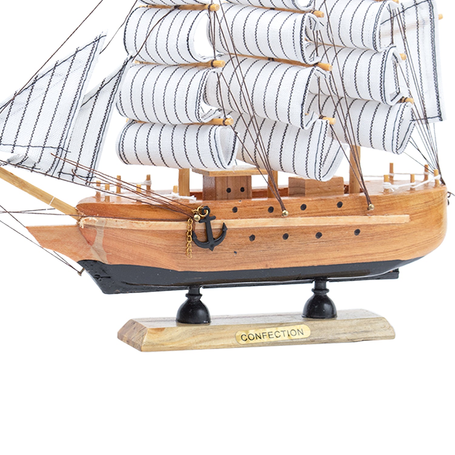 Best Sailing Boat Decorative Showpiece - Brown