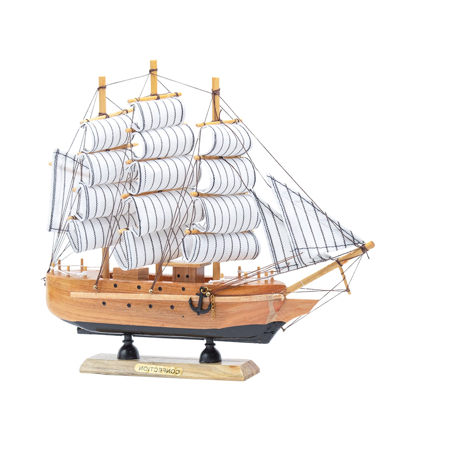 Best Sailing Boat Decorative Showpiece - Brown