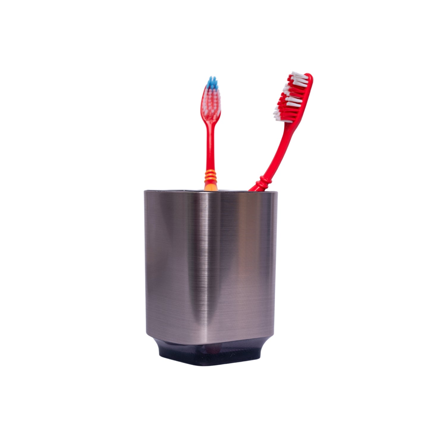 Stylish Tooth Brush Holder - Silver & Black