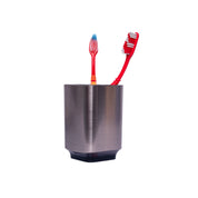 Stylish Tooth Brush Holder - Silver & Black