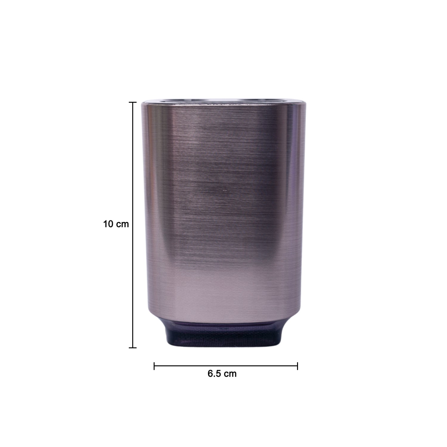 Stylish Tooth Brush Holder - Silver & Black