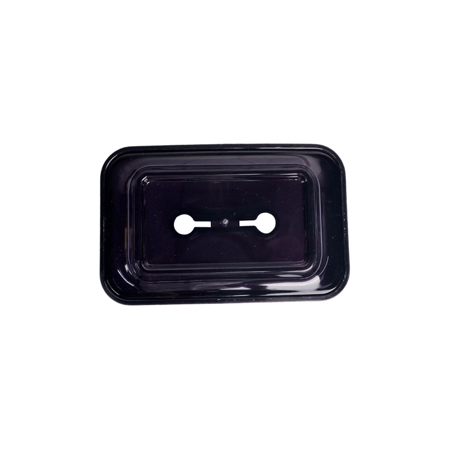 Stylish Soap Dish - Silver & Black