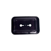 Stylish Soap Dish - Silver & Black