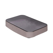 Stylish Soap Dish - Silver & Black