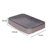 Stylish Soap Dish - Silver & Black