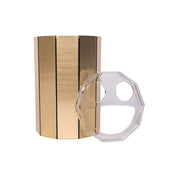 Stylish Tooth Brush Holder - Golden