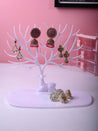 Stylish White Jewelry Tree Stand - MARKET99