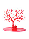 Stylish Red Jewelry Tree Stand - MARKET99