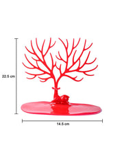 Stylish Red Jewelry Tree Stand - MARKET99