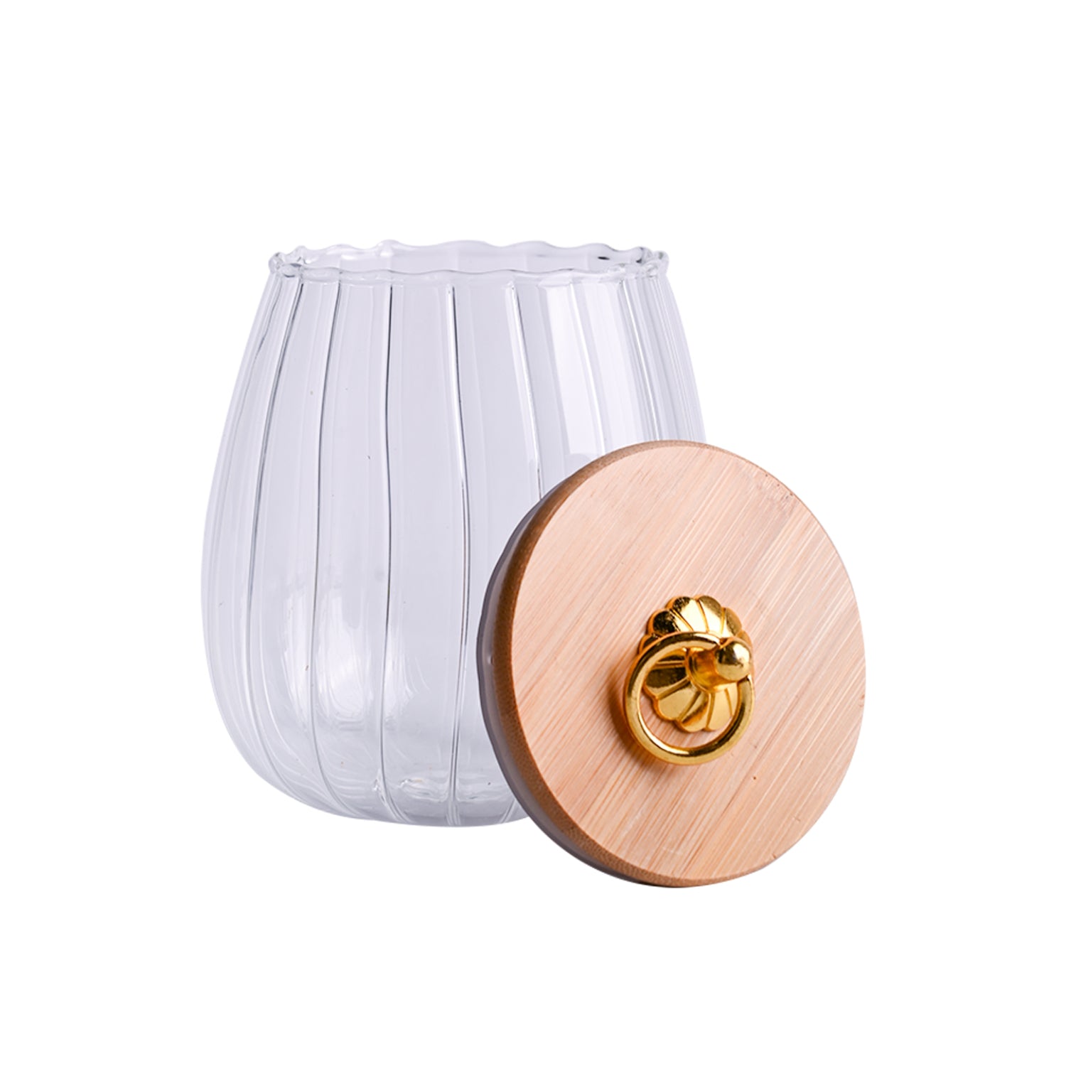 Borosilicate Glass Storage Jar - 650Ml, Glass Texture