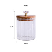 Borosilicate Glass Jar - 450Ml, Glass Texture
