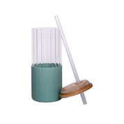 Borosilicate Glass Tumbler with Green Sliicone Sleeve - 350Ml