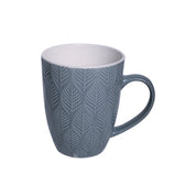 Lagoon Ceramic Mug - 360Ml, Leaf Pattern