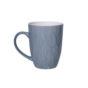Lagoon Ceramic Mug - 360Ml, Leaf Pattern