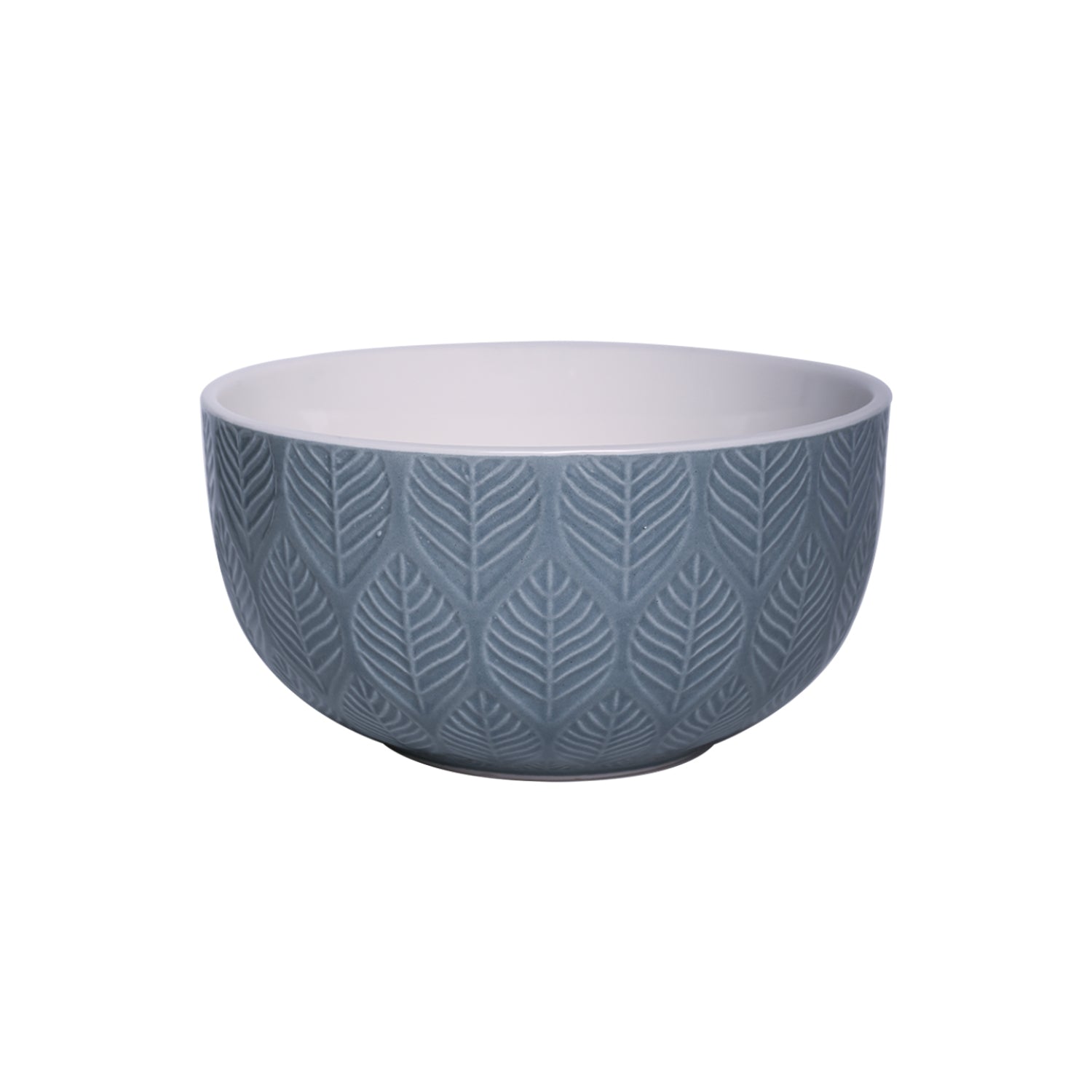 Lagoon Ceramic Bowl - 580Ml, Leaf Pattern
